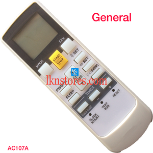 GENERAL POWERFUL AC AIR CONDITION REMOTE COMPATIBLE AC107A - LKNSTORES