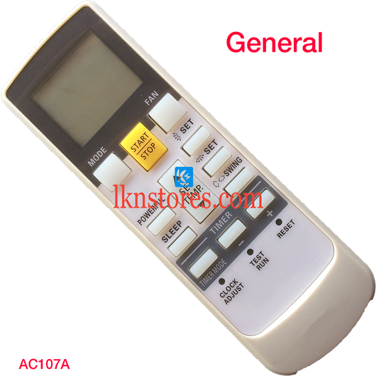 GENERAL POWERFUL AC AIR CONDITION REMOTE COMPATIBLE AC107A - LKNSTORES