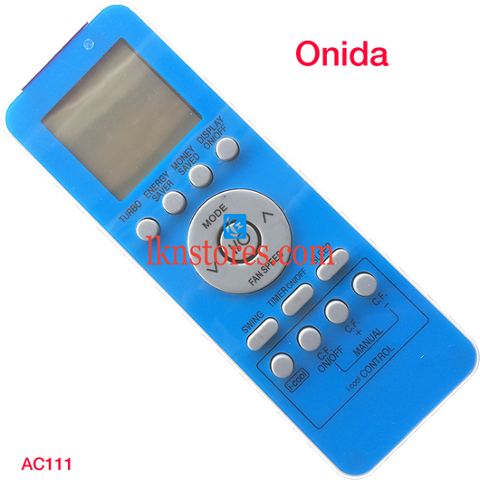 ONIDA AC AIR CONDITION REMOTE COMPATIBLE AC111 - LKNSTORES