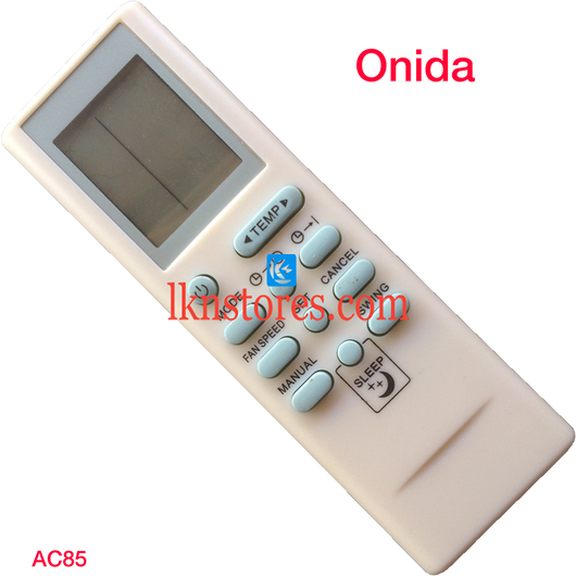 ONIDA AC AIR CONDITION REMOTE COMPATIBLE AC85 - LKNSTORES