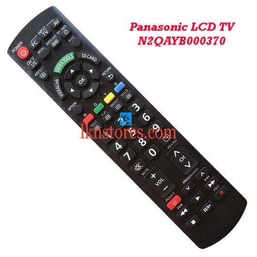 Panasonic N2QAYB000370 LCD replacement remote control - LKNSTORES