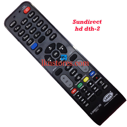 Sun Direct DTH HD Recorder replacement remote control - LKNSTORES