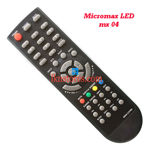 Micromax MX04 LED replacement remote control - LKNSTORES