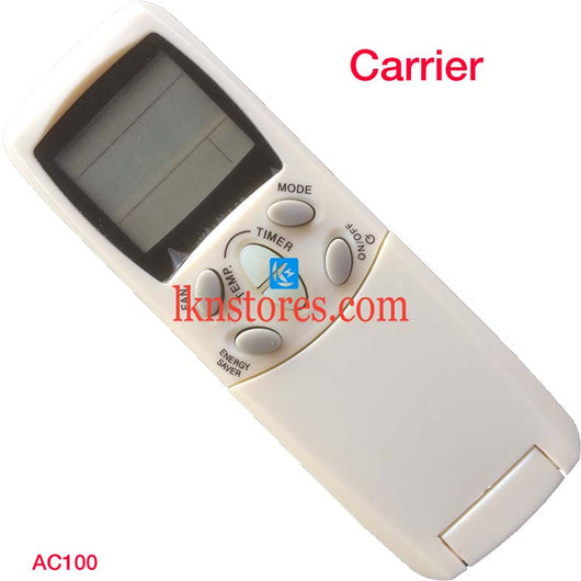 CARRIER AIR CONDITION REMOTE COMPATIBLE AC100 - LKNSTORES