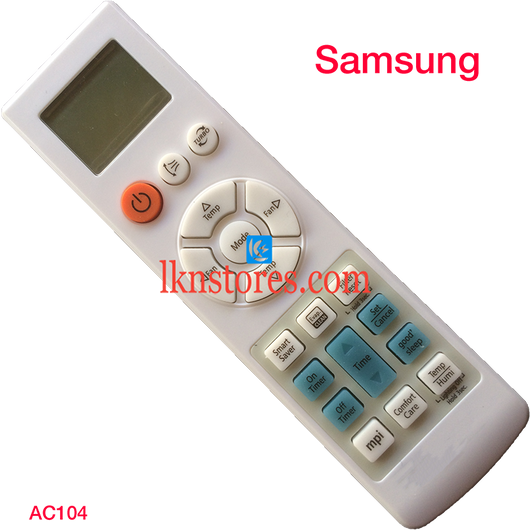 SAMSUNG AC AIR CONDITION REMOTE COMPATIBLE AC104 - LKNSTORES