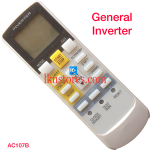 GENERAL INVERTER AC AIR CONDITION REMOTE COMPATIBLE AC107B - LKNSTORES