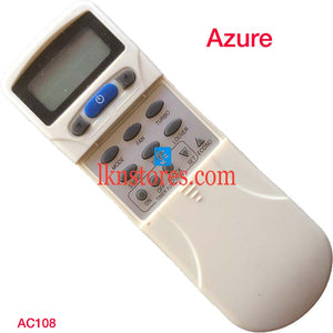 AZURE AC AIR CONDITION REMOTE COMPATIBLE AC108 - LKNSTORES