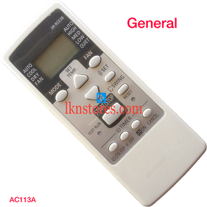 GENERAL AC AIR CONDITION REMOTE COMPATIBLE AC113A - LKNSTORES