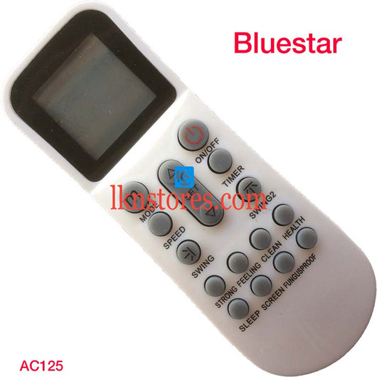 BLUESTAR LLOYD AUX AC AIR CONDITION REMOTE COMPATIBLE AC125 - LKNSTORES