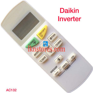 DAIKIN INVERTER AC AIR CONDITION REMOTE COMPATIBLE AC132 - LKNSTORES