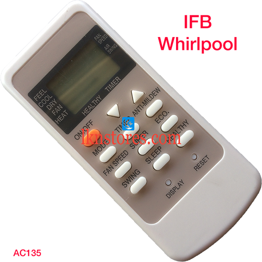 IFB WHIRLPOOL AC AIR CONDITION REMOTE COMPATIBLE AC135 - LKNSTORES