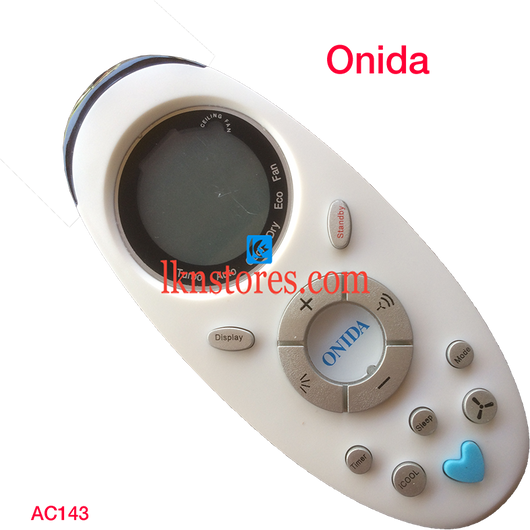 ONIDA AC AIR CONDITION REMOTE DISPLAY COMPATIBLE AC143a - LKNSTORES