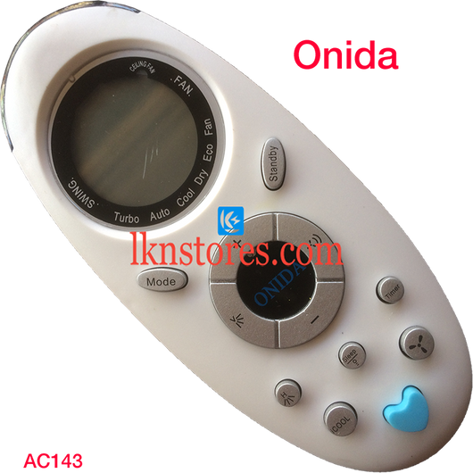 ONIDA AC AIR CONDITION REMOTE MODE COMPATIBLE AC143b - LKNSTORES