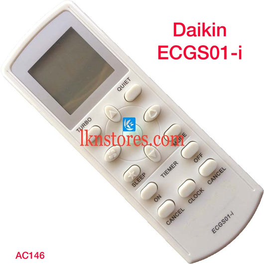 DAIKIN ECGS01-i AC AIR CONDITION REMOTE COMPATIBLE AC146 - LKNSTORES