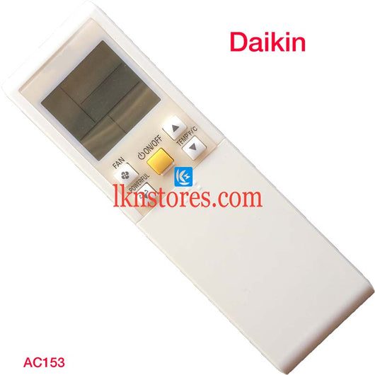 DAIKIN AC AIR CONDITION REMOTE COMPATIBLE AC153 - LKNSTORES