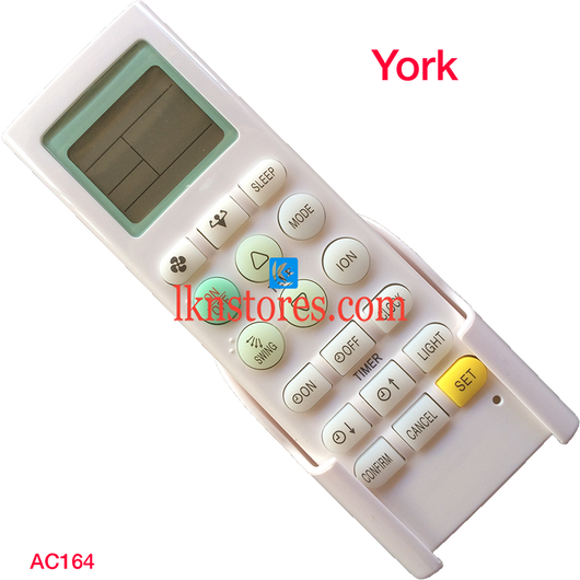 YORK AC UNIVERSAL AC AIR CONDITION REMOTE COMPATIBLE AC164 - LKNSTORES