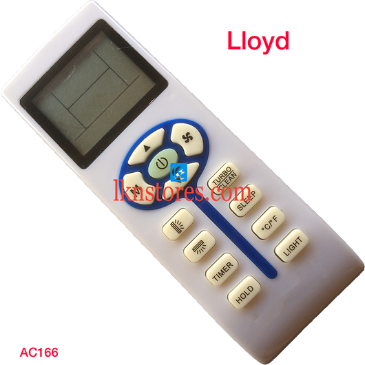 LLOYD AC AIR CONDITION REMOTE COMPATIBLE AC166 - LKNSTORES
