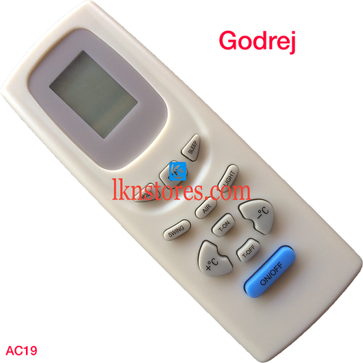 GODREJ AC AIR CONDITION REMOTE COMPATIBLE AC19 - LKNSTORES