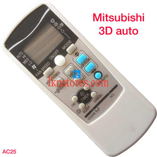 MITSUBISHI AC AIR CONDITION REMOTE 3D AUTO COMPATIBLE AC25 - LKNSTORES