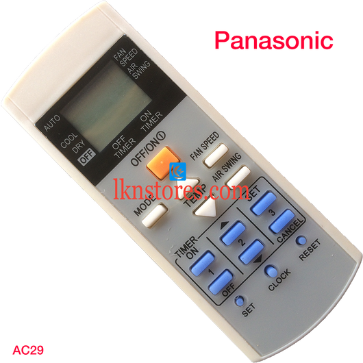 PANASONIC AC AIR CONDITION REMOTE COMPATIBLE AC29 - LKNSTORES