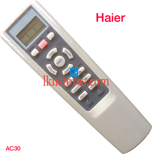 HAIER AC AIR CONDITION REMOTE COMPATIBLE AC30 - LKNSTORES