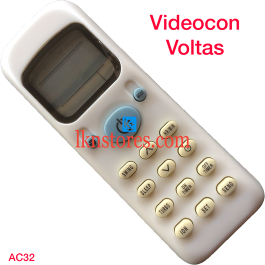 VIDEOCON VOLTAS AC AIR CONDITION REMOTE COMPATIBLE AC32 - LKNSTORES