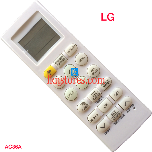 LG AC AIR CONDITION REMOTE COMPATIBLE AC36A - LKNSTORES