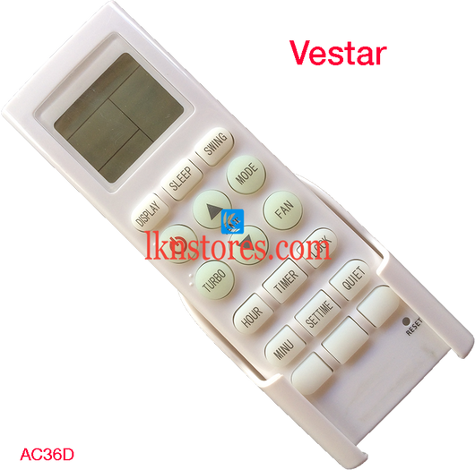 VESTAR AC AIR CONDITION REMOTE COMPATIBLE AC36D - LKNSTORES