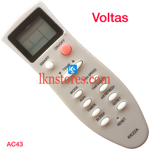 VOLTAS AC AIR CONDITION REMOTE COMPATIBLE AC43 - LKNSTORES