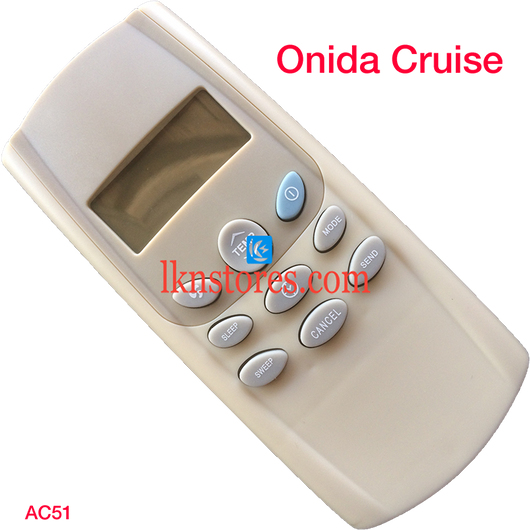 ONIDA AC AIR CONDITION REMOTE CRUISE COMPATIBLE AC51 - LKNSTORES