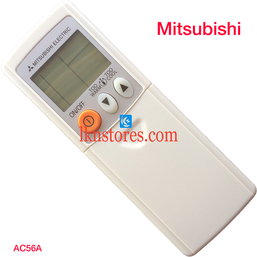MITSUBISHI AC AIR CONDITION REMOTE WHITE 3 BUTTONS COMPATIBLE AC56A - LKNSTORES