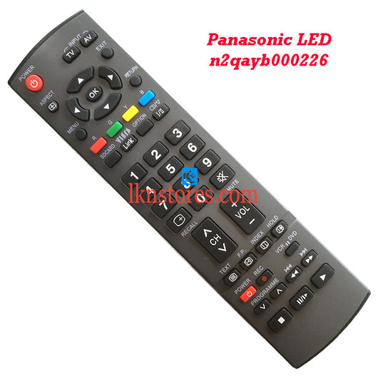 Panasonic N2QAYB000226 LED replacement remote control - LKNSTORES