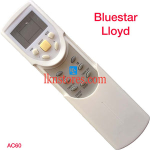 BLUESTAR LLOYD AC AIR CONDITION REMOTE COMPATIBLE AC60 - LKNSTORES