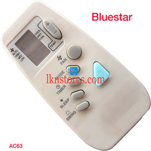 BLUESTAR AC AIR CONDITION REMOTE COMPATIBLE AC63 - LKNSTORES