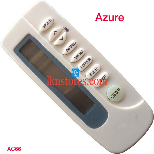 AZURE 5 IN 1 AC AIR CONDITION REMOTE COMPATIBLE AC66 - LKNSTORES
