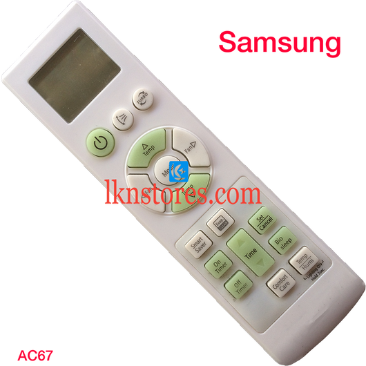 SAMSUNG AC AIR CONDITION REMOTE COMPATIBLE AC67 - LKNSTORES