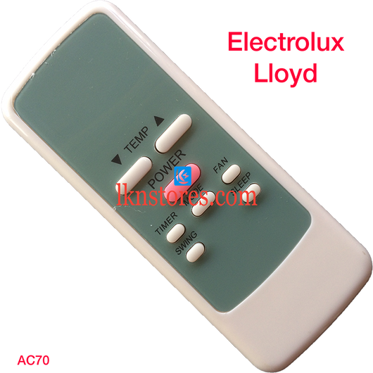 ELECTROLUX LLOYD AC AIR CONDITION REMOTE COMPATIBLE AC70 - LKNSTORES