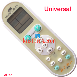 UNIVERSAL AC AIR CONDITION REMOTE 100 IN 1 COMPATIBLE AC77 - LKNSTORES