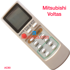 MITSUBISHI VOLTAS AC AIR CONDITION REMOTE COMPATIBLE AC80 - LKNSTORES