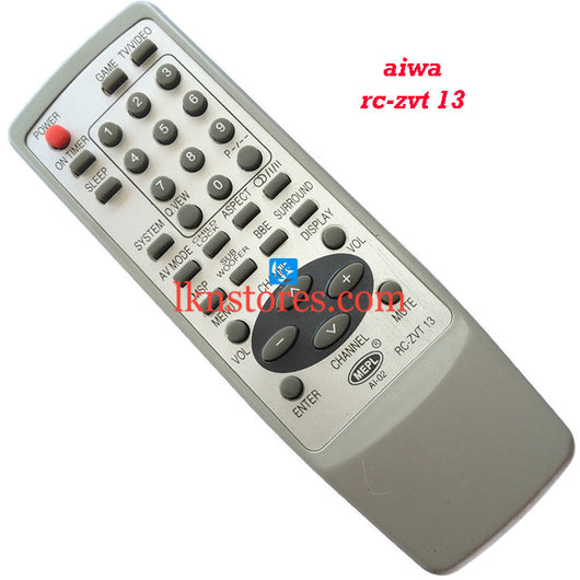 Aiwa ZVT 13 replacement remote control - LKNSTORES