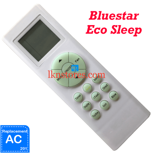 Bluestar AC Eco Sleep Compatible Remote Control AC201