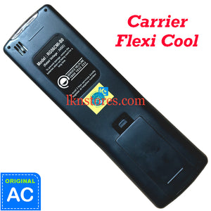 Carrier AC Flexi Cool Original Remote Control RG56CMI-B0 Back View