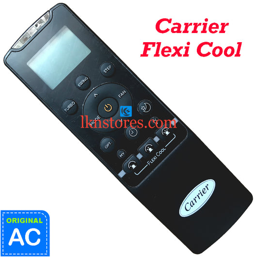 Carrier AC Flexi Cool Original Remote Control RG56CMI-B0 Front View
