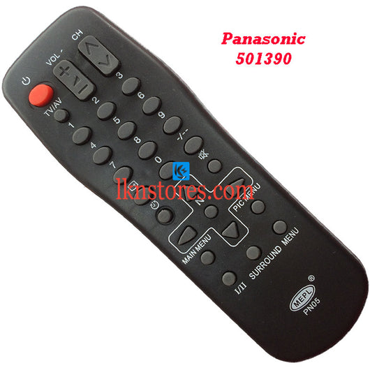 PANASONIC replacement remote control model 501390 - LKNSTORES
