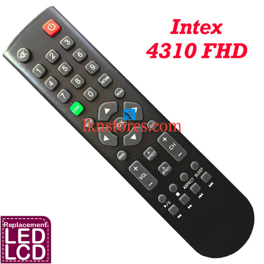 Intex 4310 FHD LD Remote Control Compatible Replacement