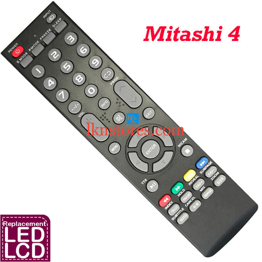 Mitashi LED LCD 4 Replacement Remote Control