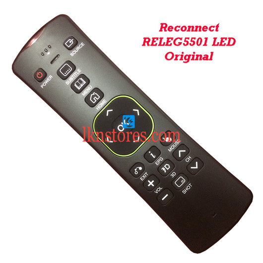 Reconnect RELEG5501 LED Original QWERT IR/RF Remote Control - LKNSTORES