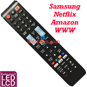 Samsung Smart LED TV Netflix Amazon WWW replacement remote control