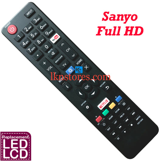 Sanyo Full HD LED TV Compatible Remote Control