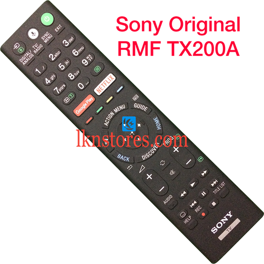 Sony RMF TX200A Original LED TV Remote with Google Play Netflix - LKNSTORES